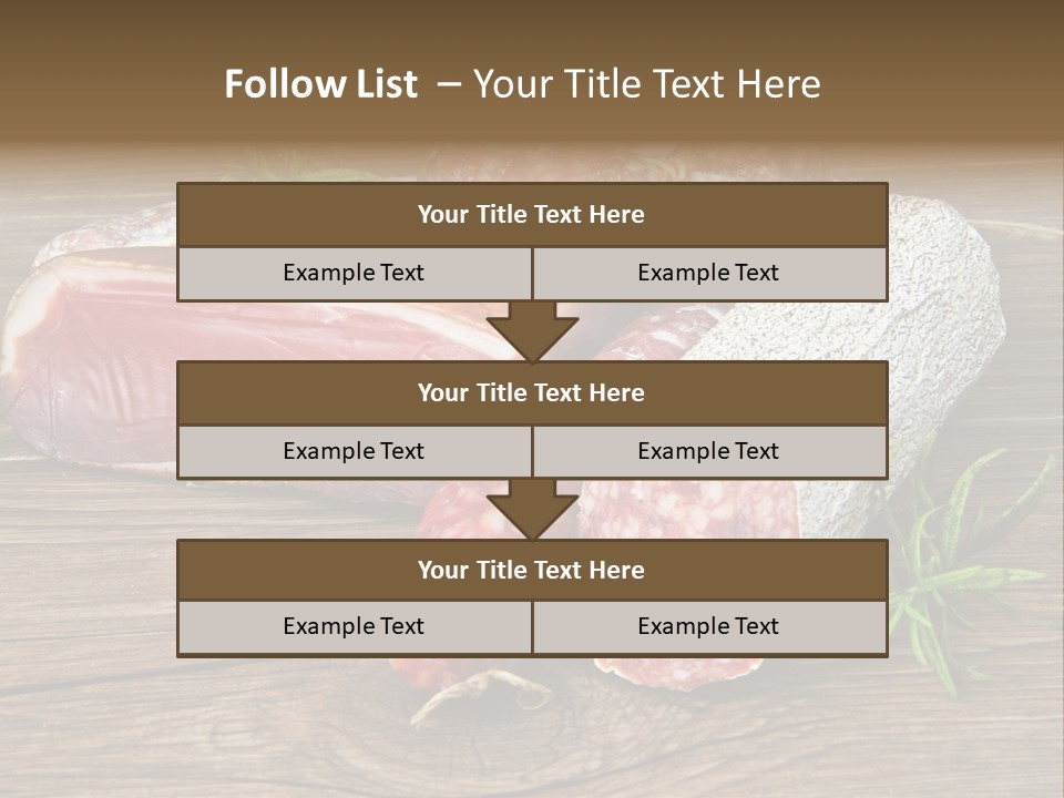 Bone Pork Various PowerPoint Template