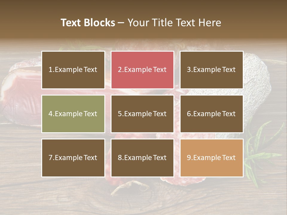 Bone Pork Various PowerPoint Template