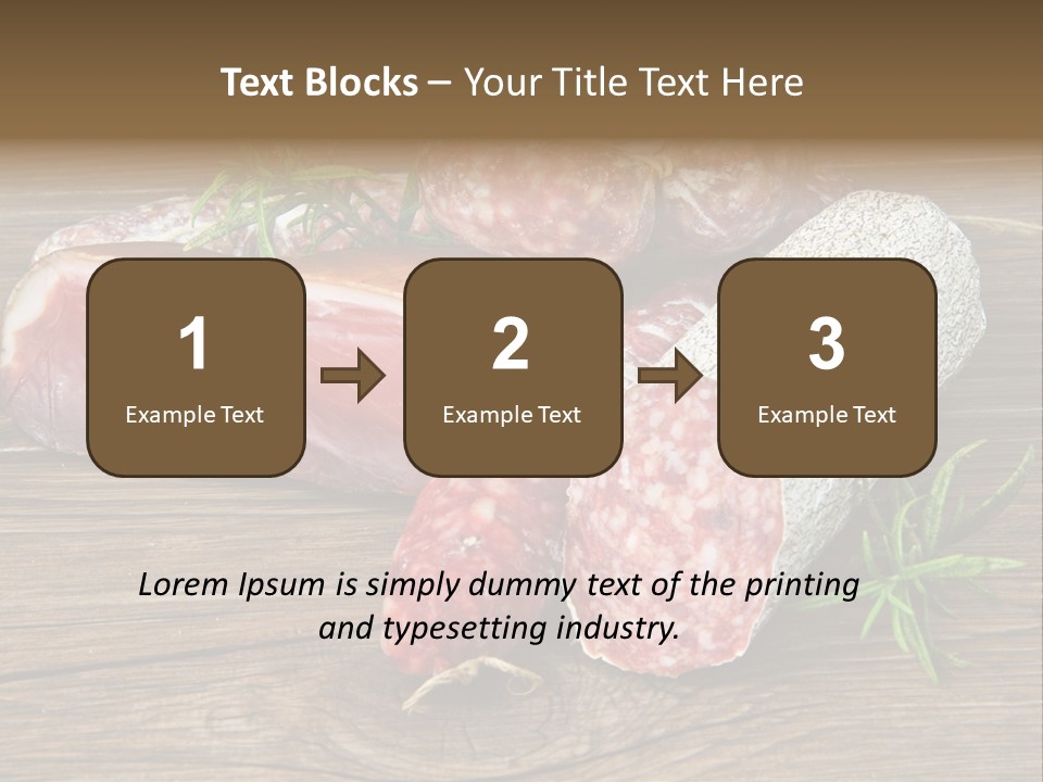 Bone Pork Various PowerPoint Template