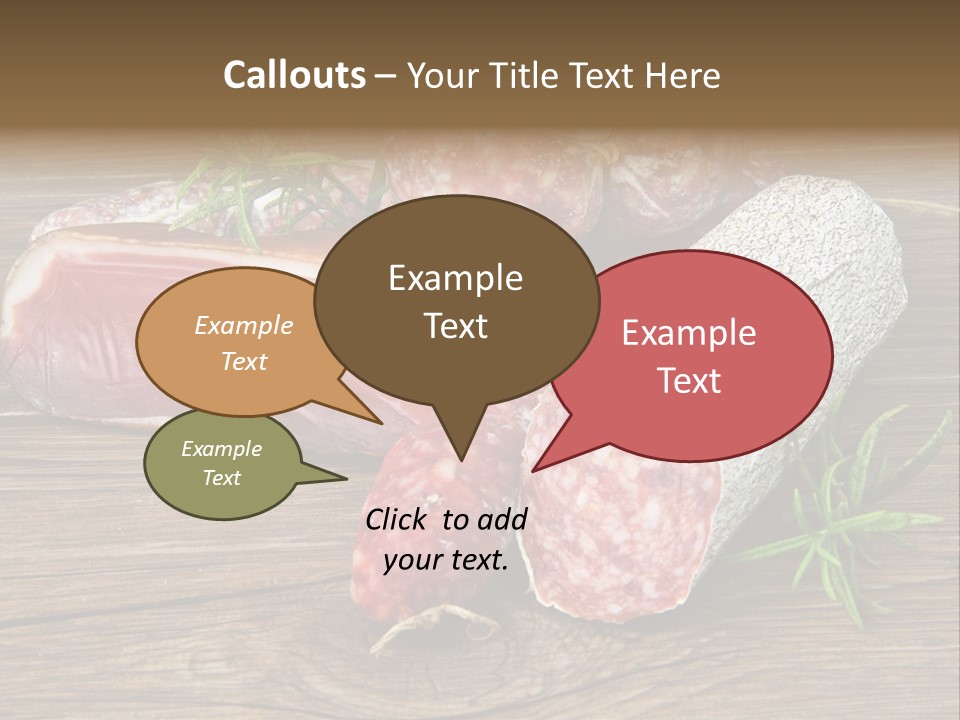 Bone Pork Various PowerPoint Template