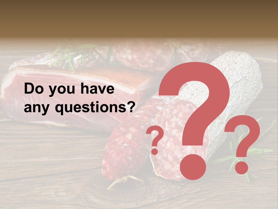 Bone Pork Various PowerPoint Template