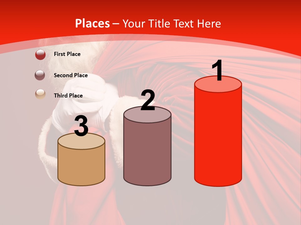 Male Merry Christmas Winter PowerPoint Template