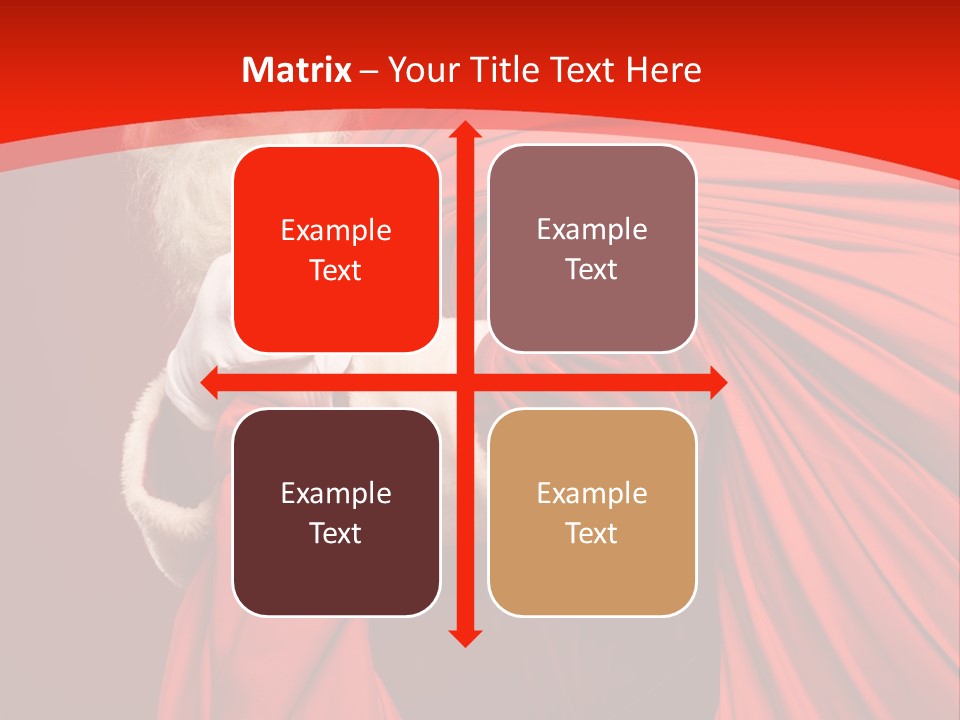 Male Merry Christmas Winter PowerPoint Template