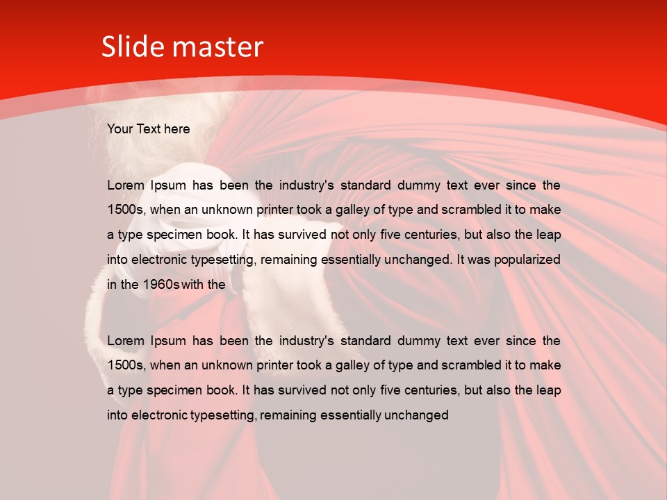 Male Merry Christmas Winter PowerPoint Template