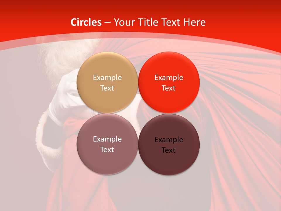 Male Merry Christmas Winter PowerPoint Template