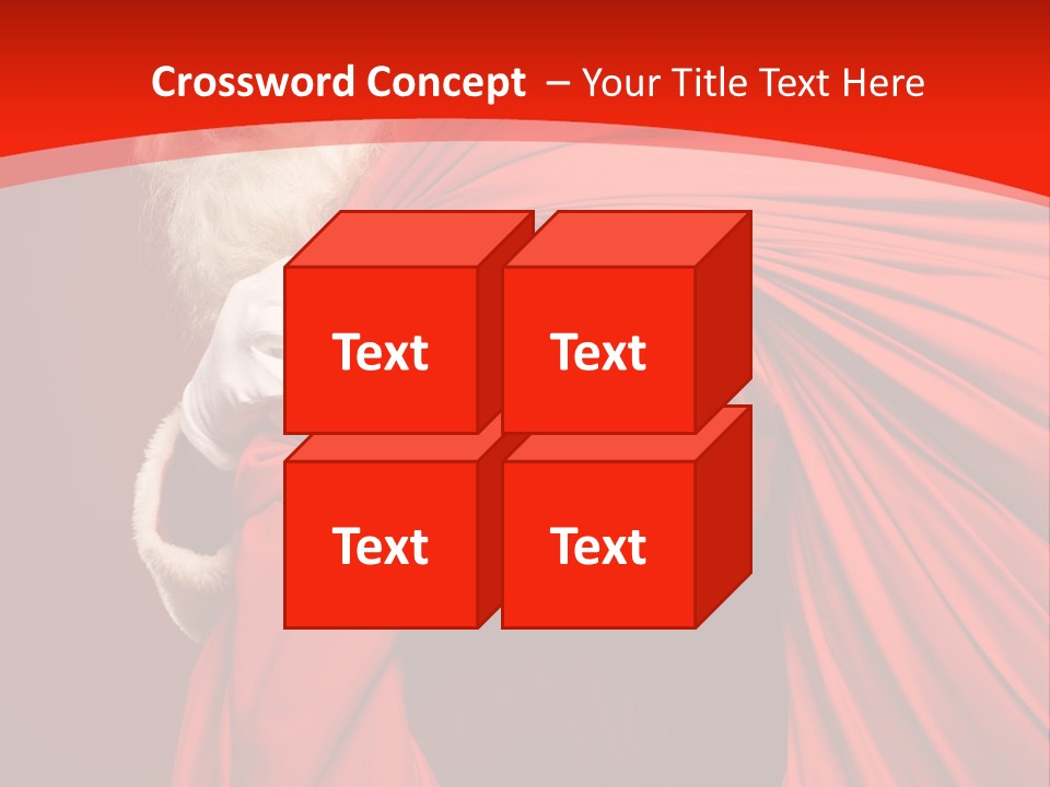 Male Merry Christmas Winter PowerPoint Template