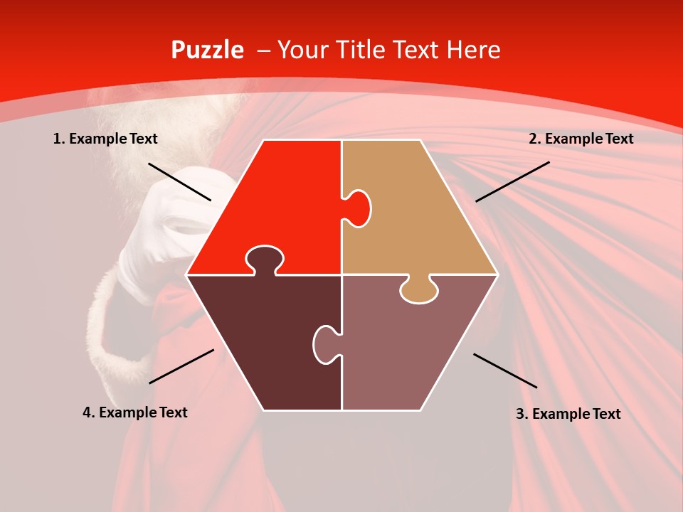 Male Merry Christmas Winter PowerPoint Template