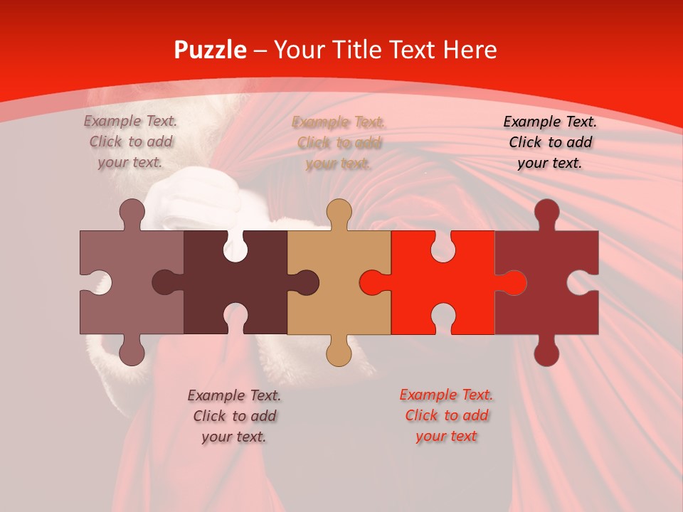 Male Merry Christmas Winter PowerPoint Template