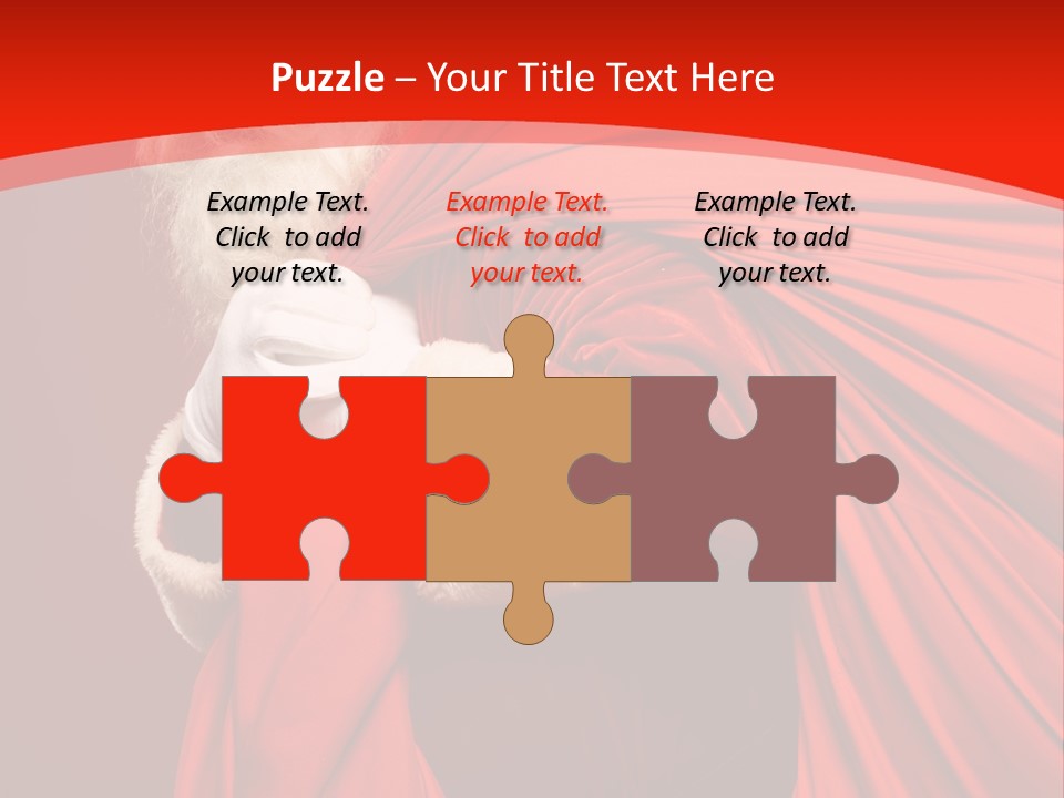 Male Merry Christmas Winter PowerPoint Template