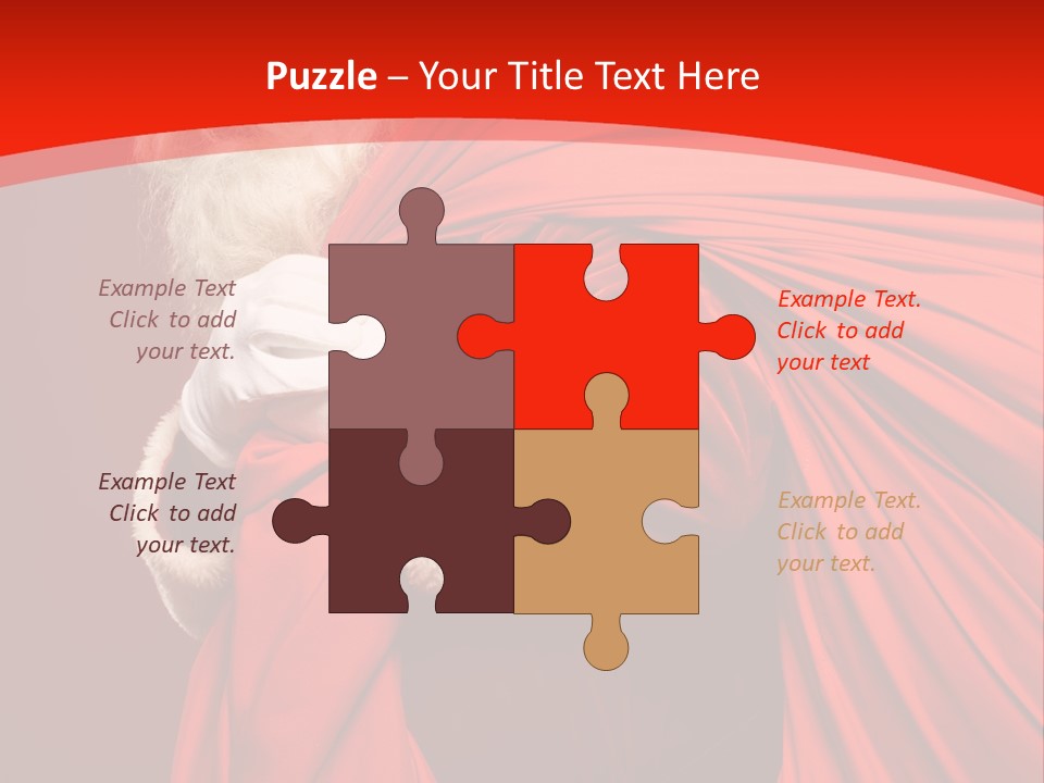 Male Merry Christmas Winter PowerPoint Template