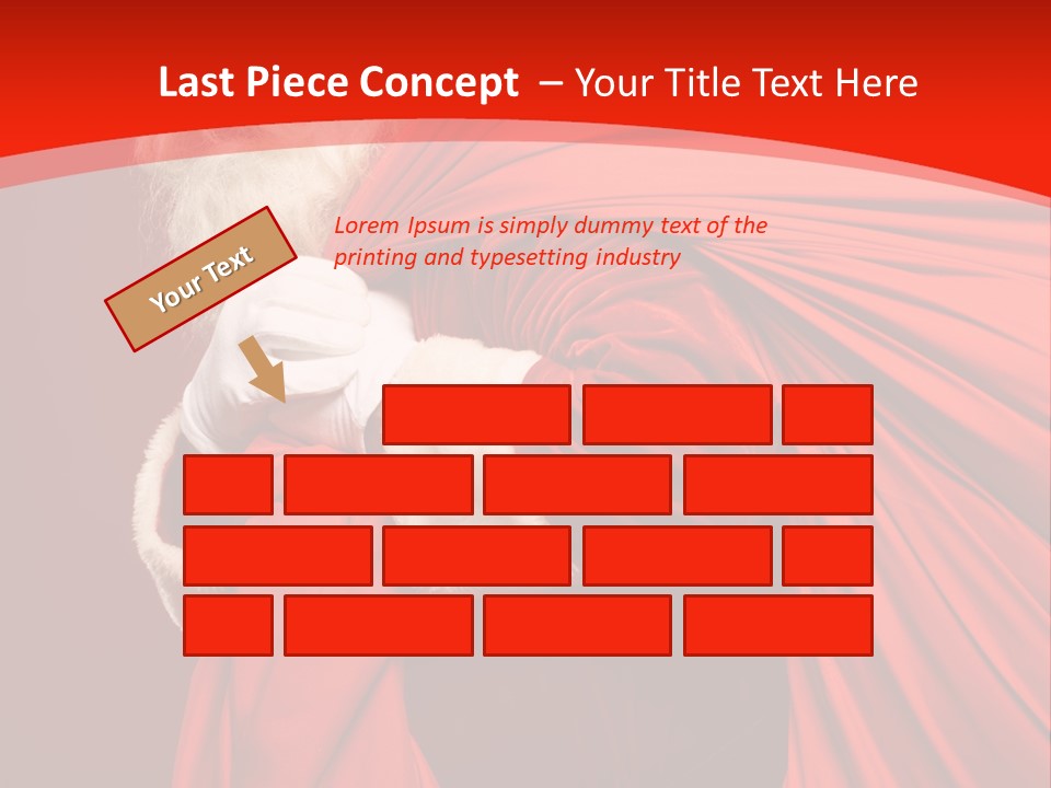 Male Merry Christmas Winter PowerPoint Template