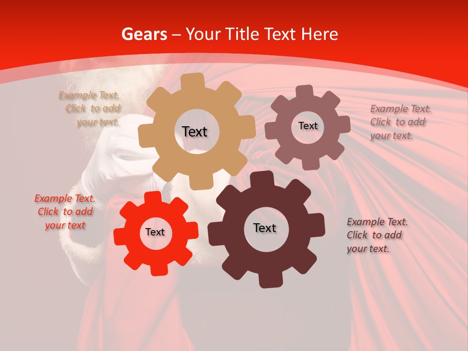 Male Merry Christmas Winter PowerPoint Template