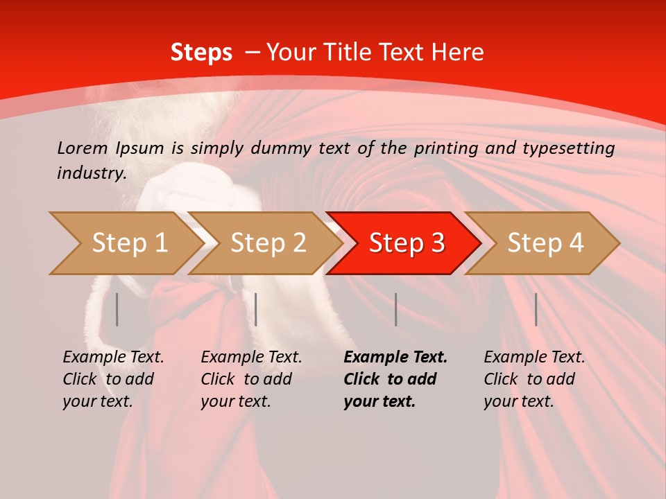 Male Merry Christmas Winter PowerPoint Template