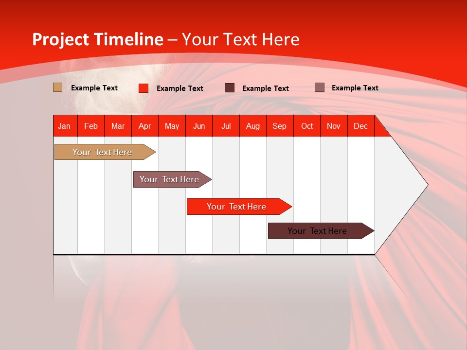 Male Merry Christmas Winter PowerPoint Template