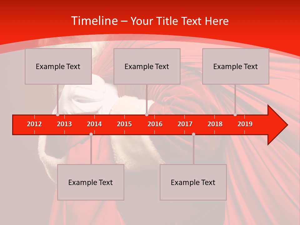 Male Merry Christmas Winter PowerPoint Template