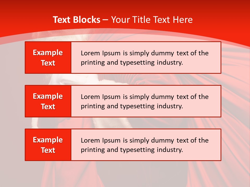 Male Merry Christmas Winter PowerPoint Template