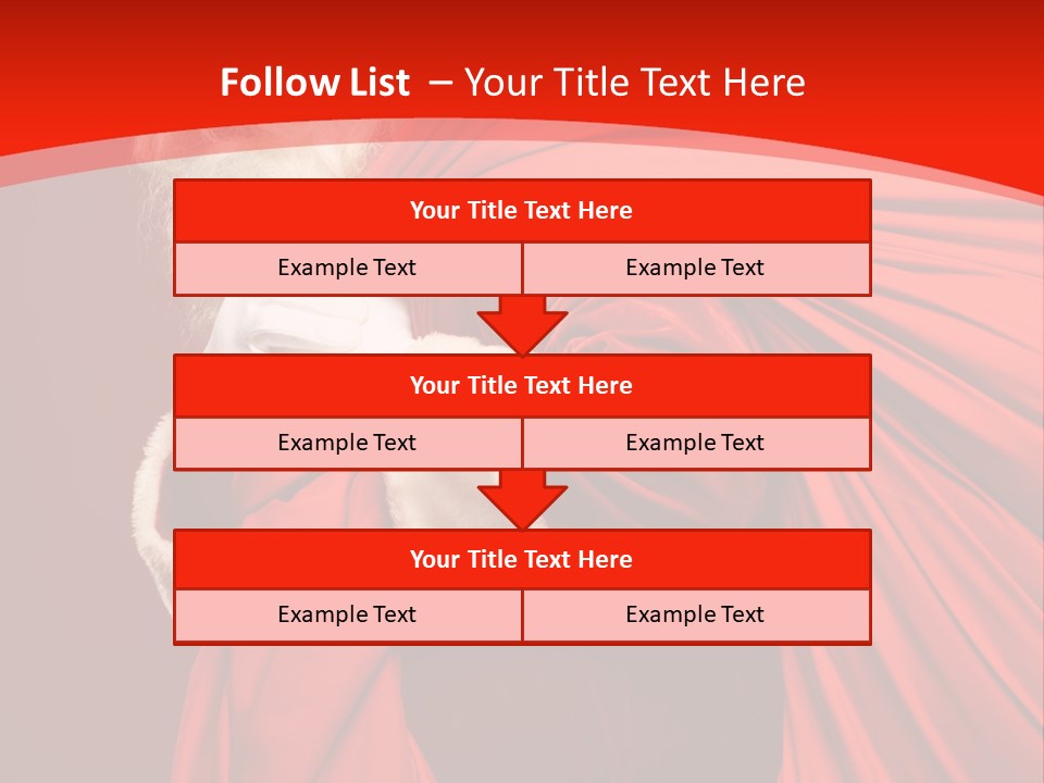 Male Merry Christmas Winter PowerPoint Template