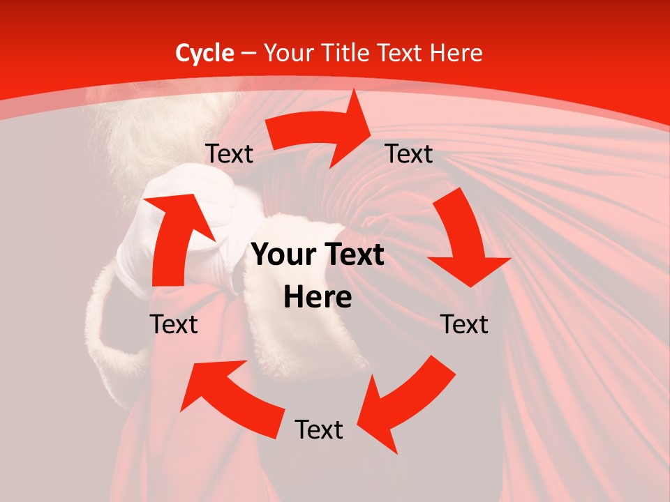 Male Merry Christmas Winter PowerPoint Template