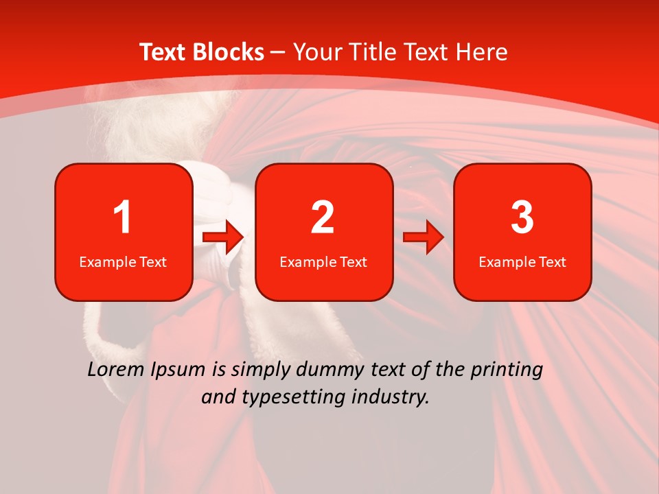 Male Merry Christmas Winter PowerPoint Template