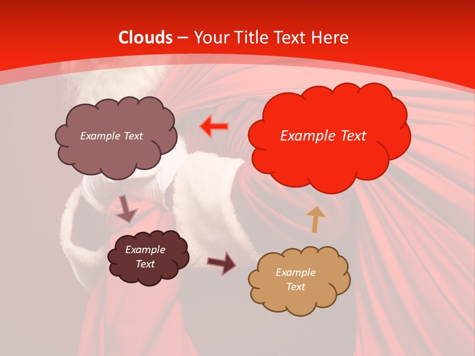 Male Merry Christmas Winter PowerPoint Template
