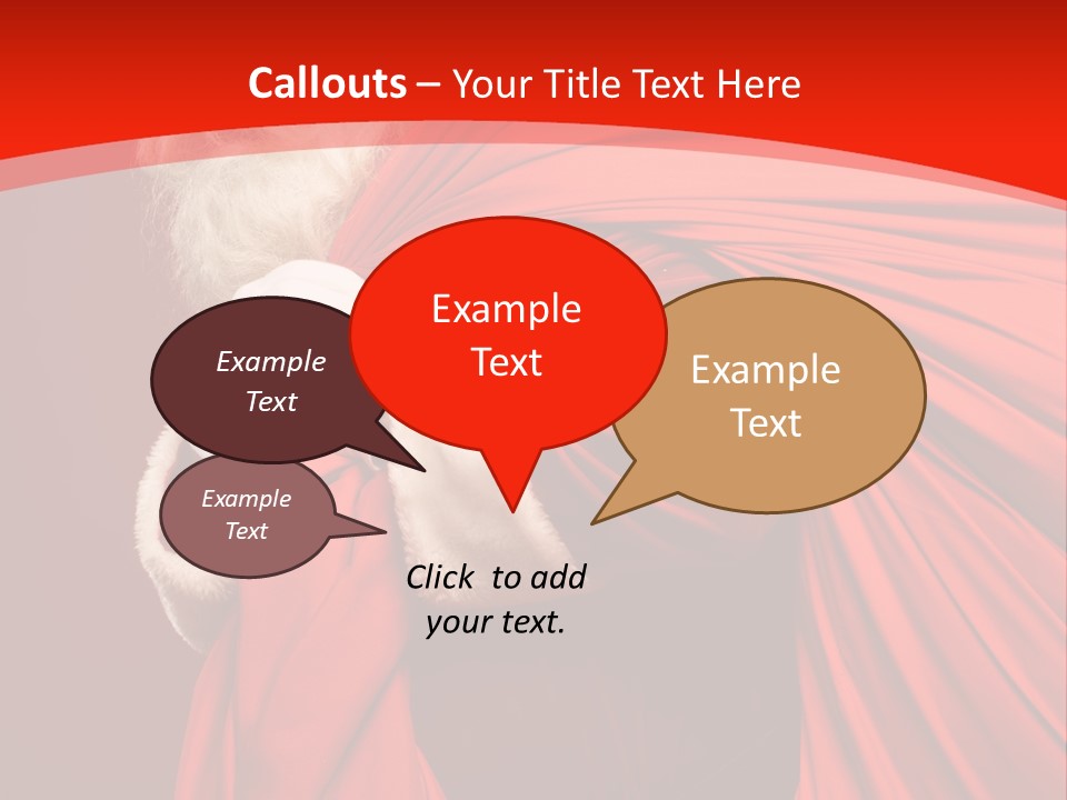 Male Merry Christmas Winter PowerPoint Template