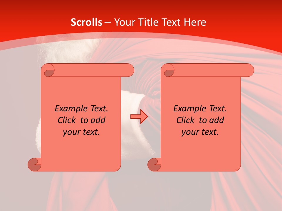 Male Merry Christmas Winter PowerPoint Template