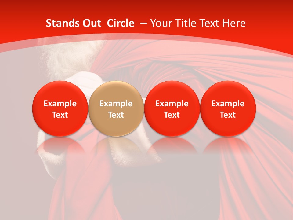 Male Merry Christmas Winter PowerPoint Template