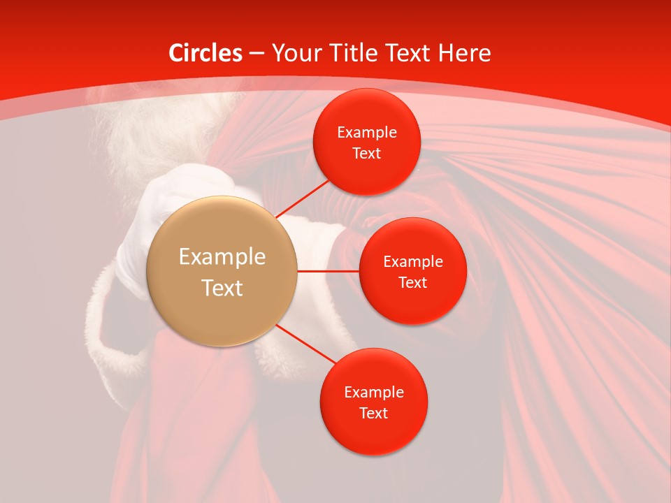 Male Merry Christmas Winter PowerPoint Template