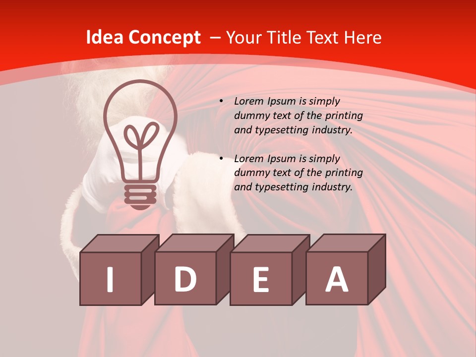 Male Merry Christmas Winter PowerPoint Template