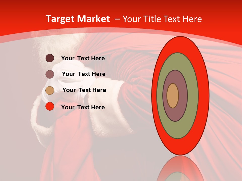 Male Merry Christmas Winter PowerPoint Template