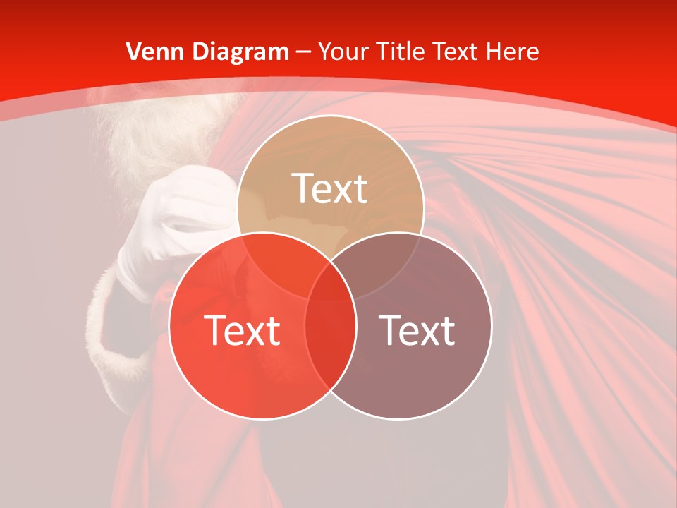 Male Merry Christmas Winter PowerPoint Template