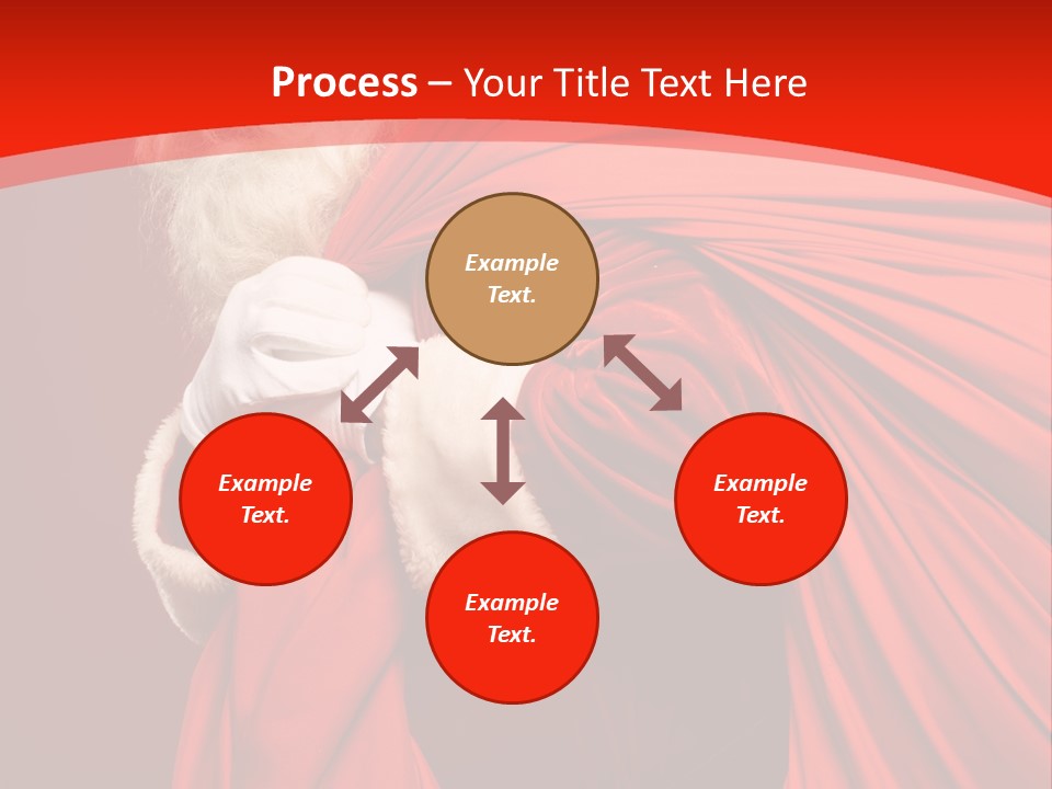 Male Merry Christmas Winter PowerPoint Template