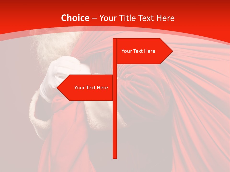 Male Merry Christmas Winter PowerPoint Template