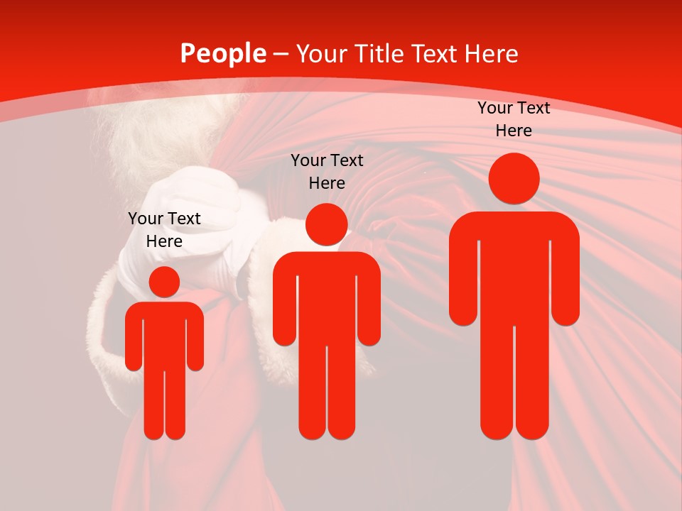 Male Merry Christmas Winter PowerPoint Template