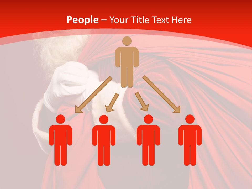 Male Merry Christmas Winter PowerPoint Template