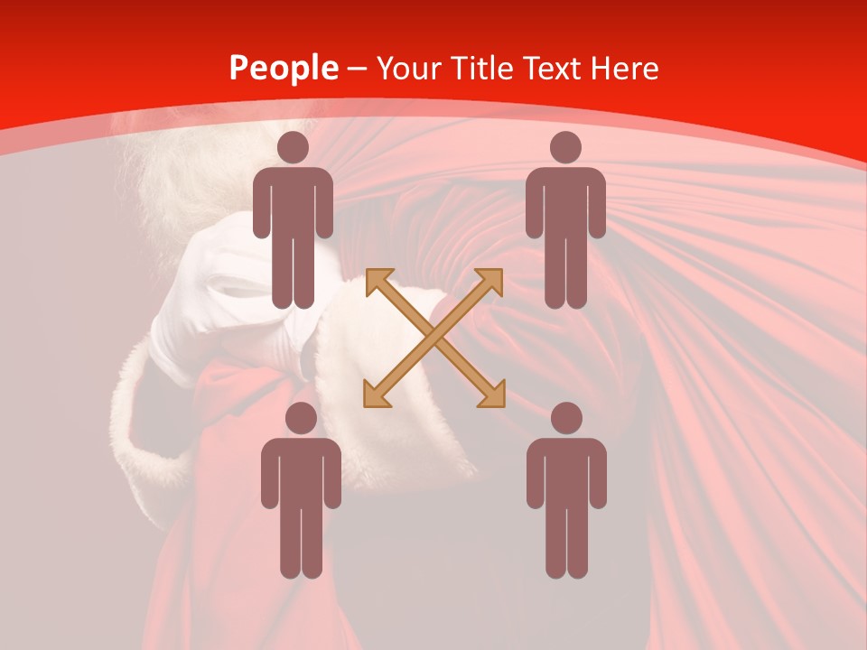 Male Merry Christmas Winter PowerPoint Template