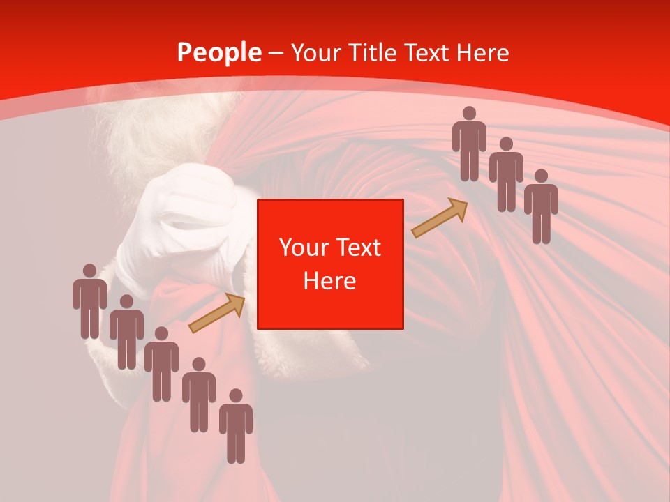 Male Merry Christmas Winter PowerPoint Template