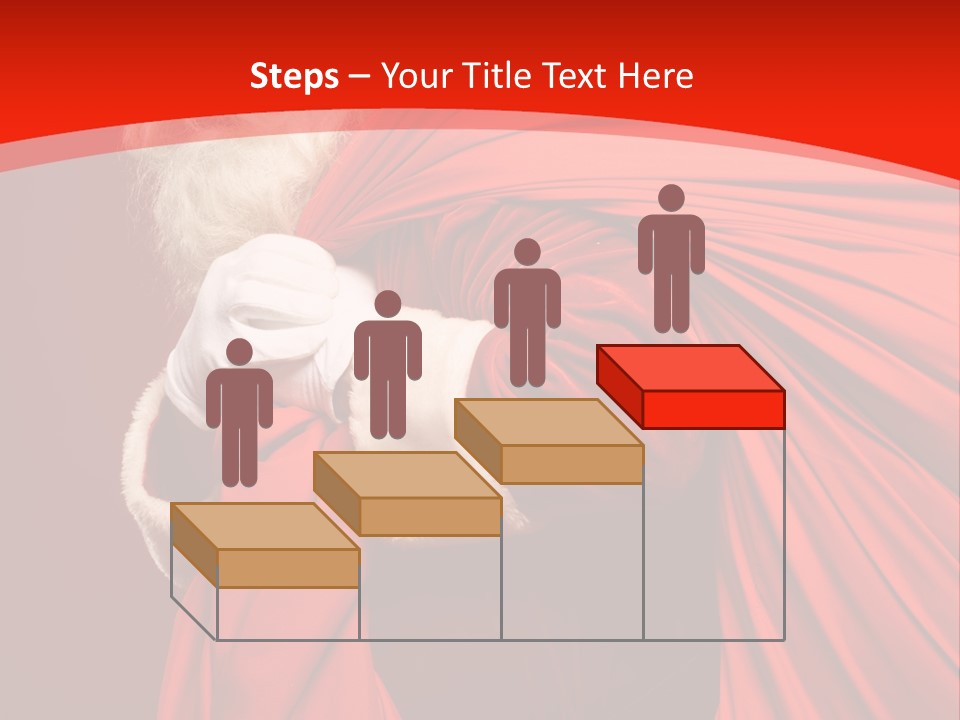 Male Merry Christmas Winter PowerPoint Template