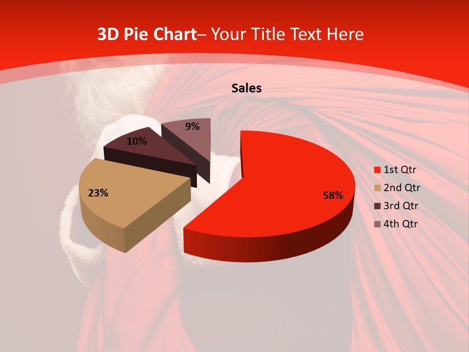 Male Merry Christmas Winter PowerPoint Template