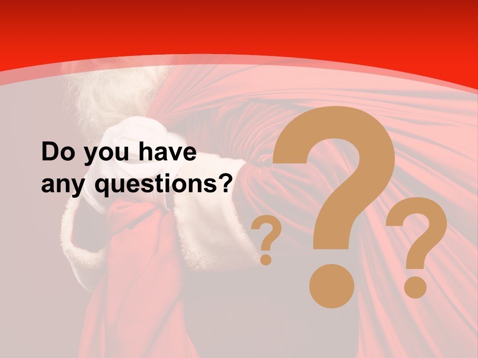 Male Merry Christmas Winter PowerPoint Template