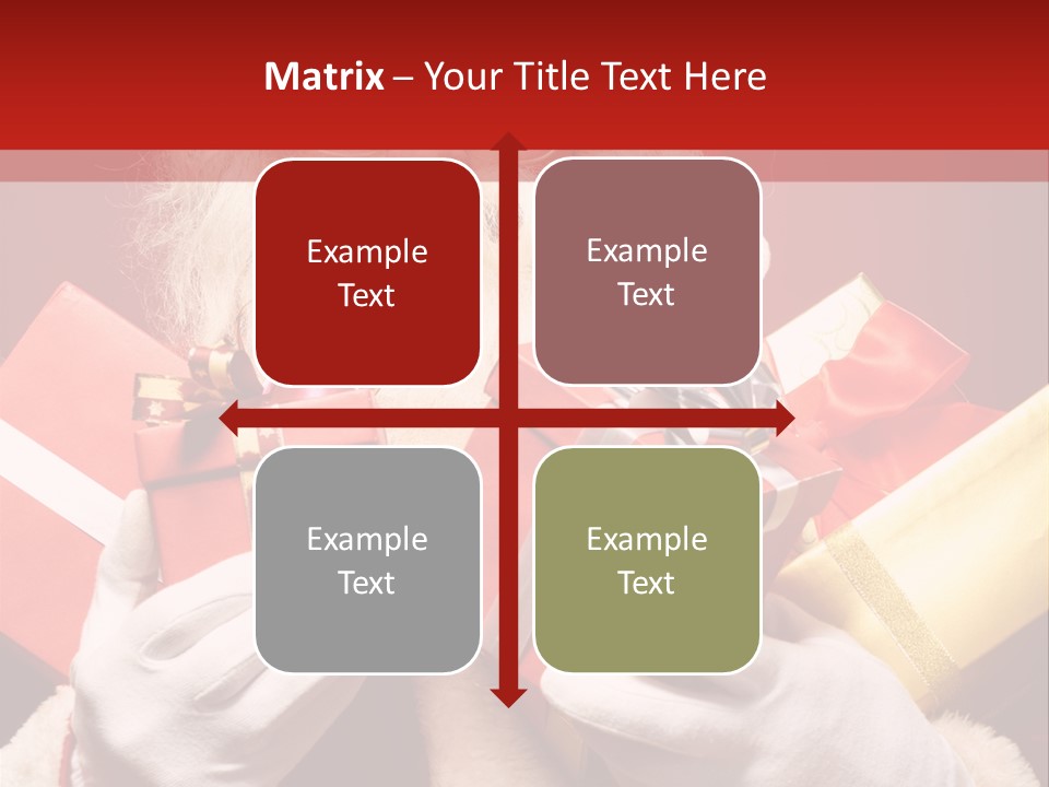 Merry Bow Single PowerPoint Template