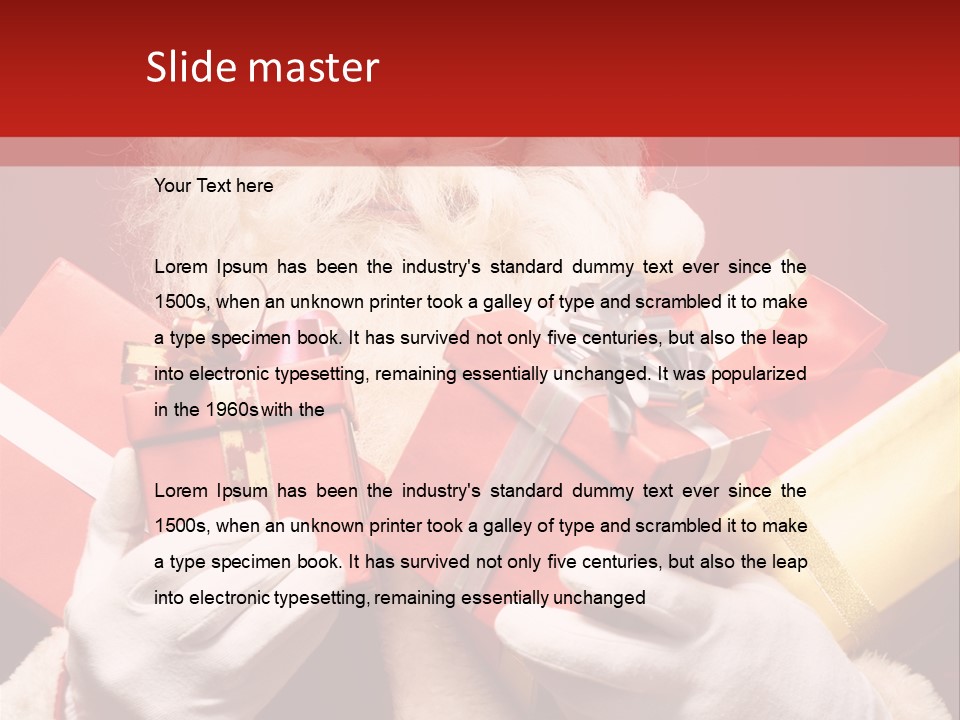 Merry Bow Single PowerPoint Template