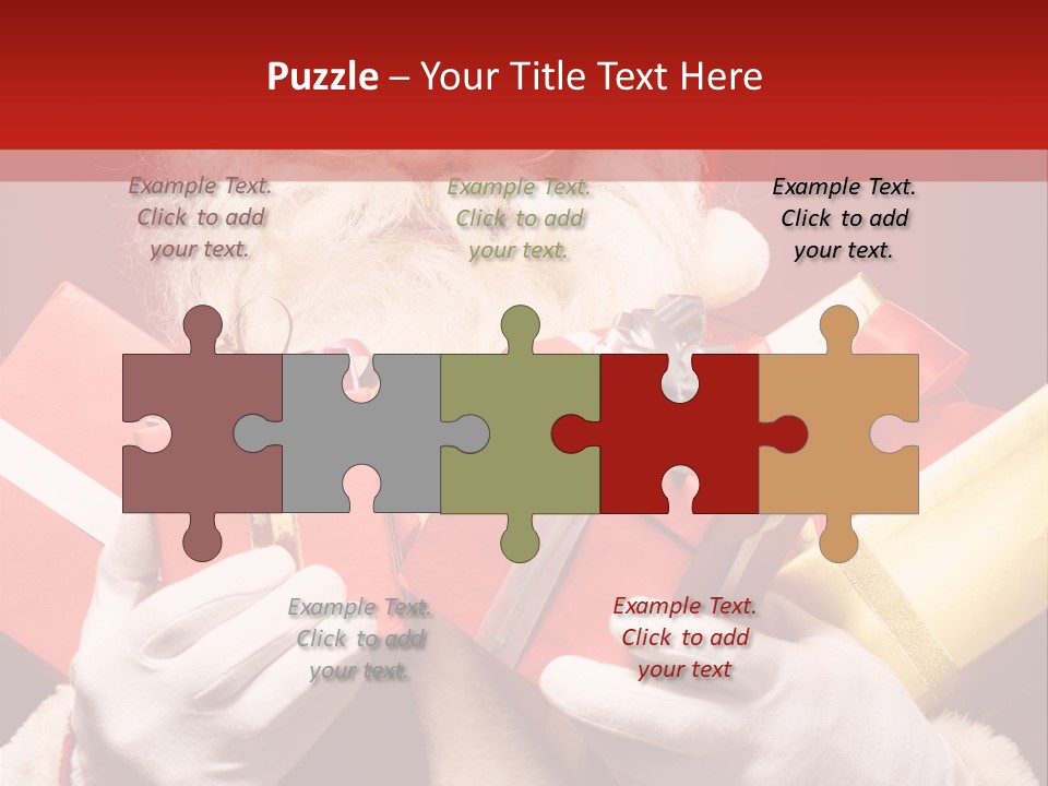 Merry Bow Single PowerPoint Template