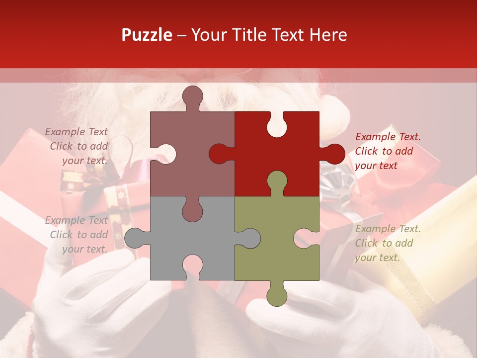 Merry Bow Single PowerPoint Template