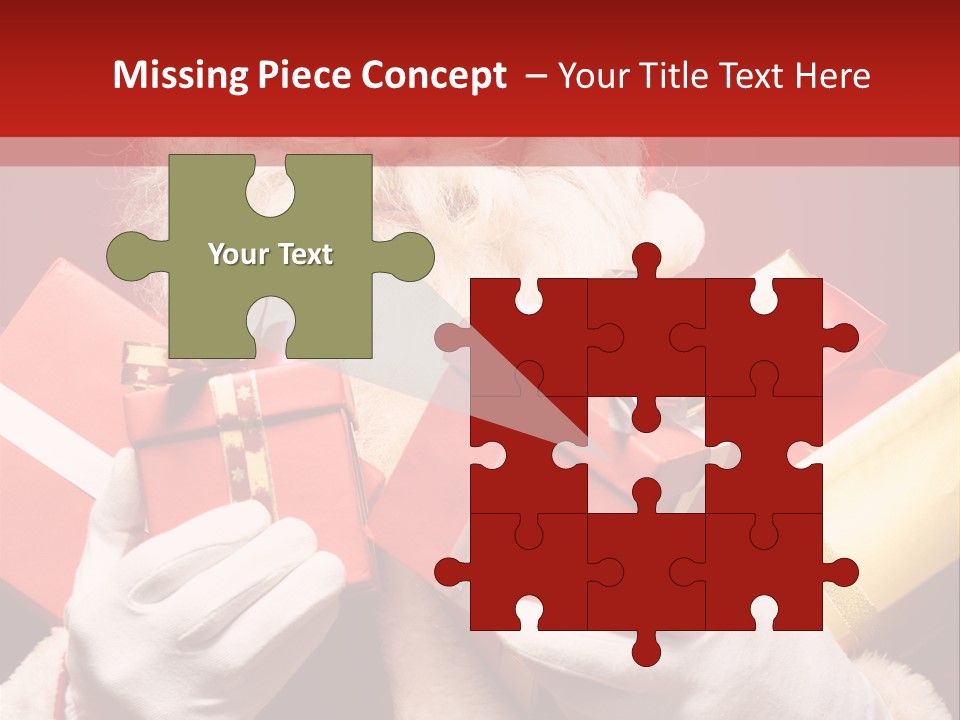 Merry Bow Single PowerPoint Template