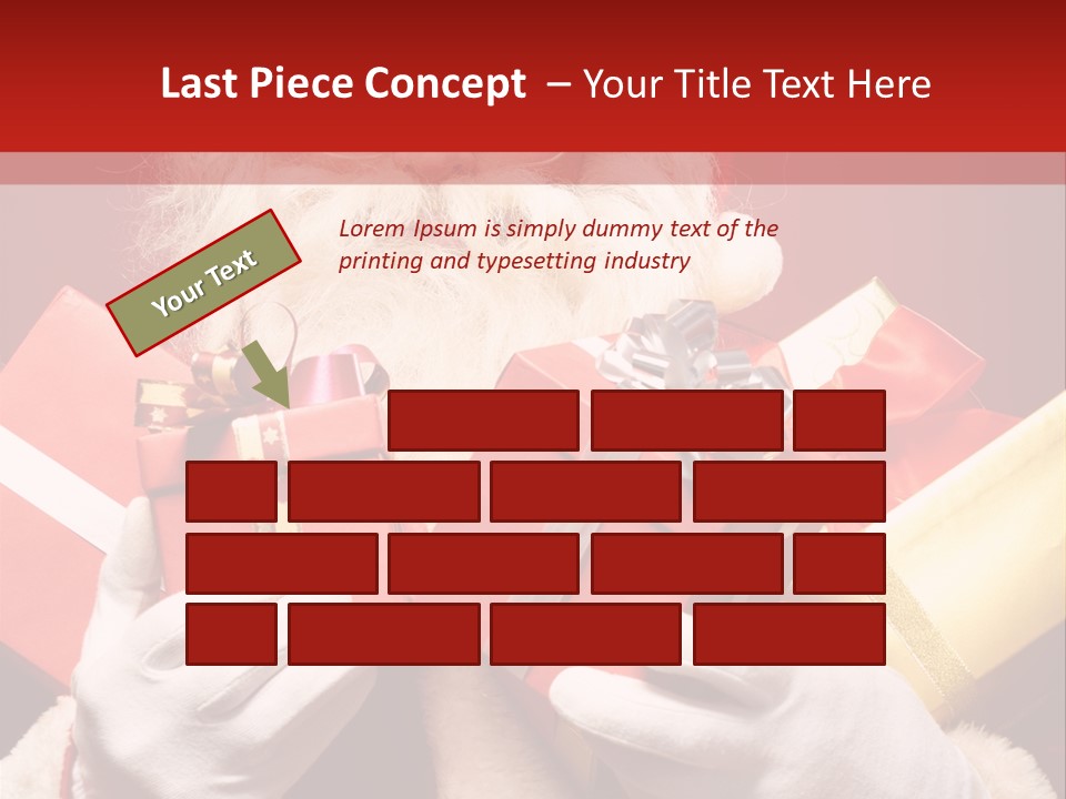 Merry Bow Single PowerPoint Template