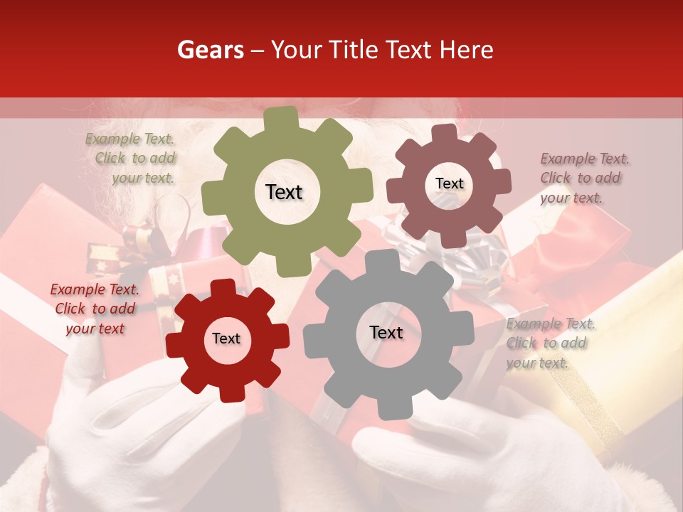 Merry Bow Single PowerPoint Template