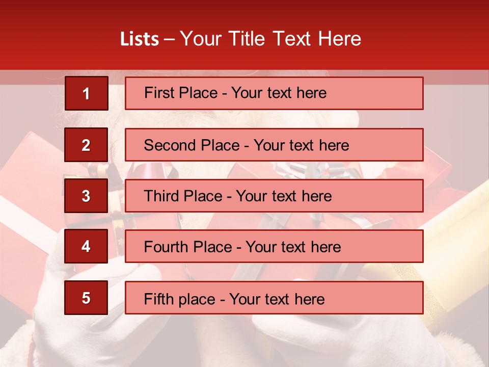 Merry Bow Single PowerPoint Template