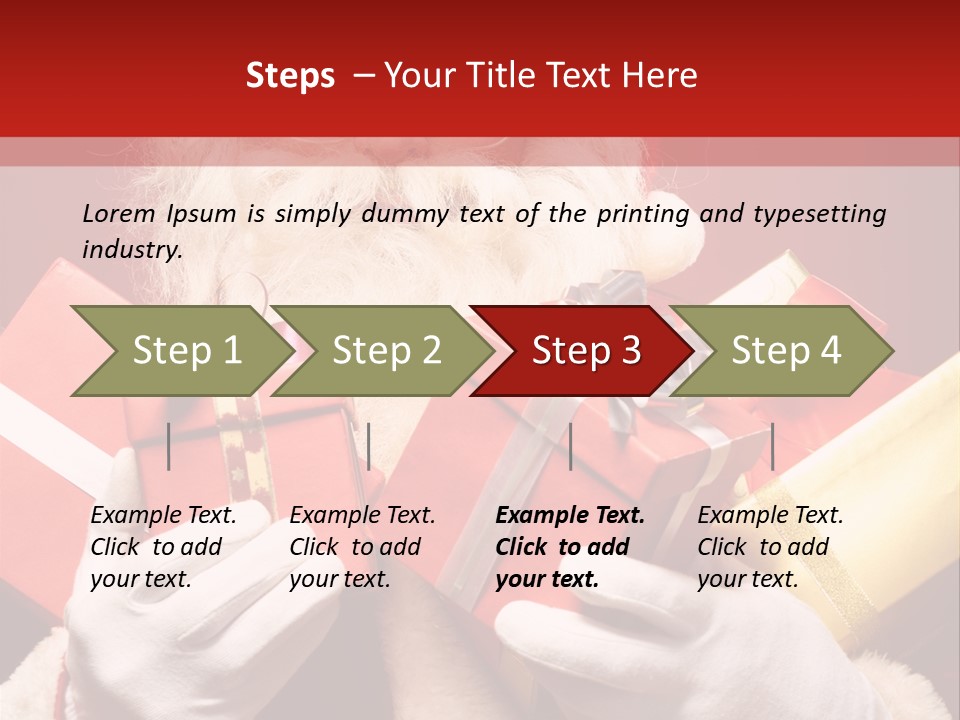 Merry Bow Single PowerPoint Template