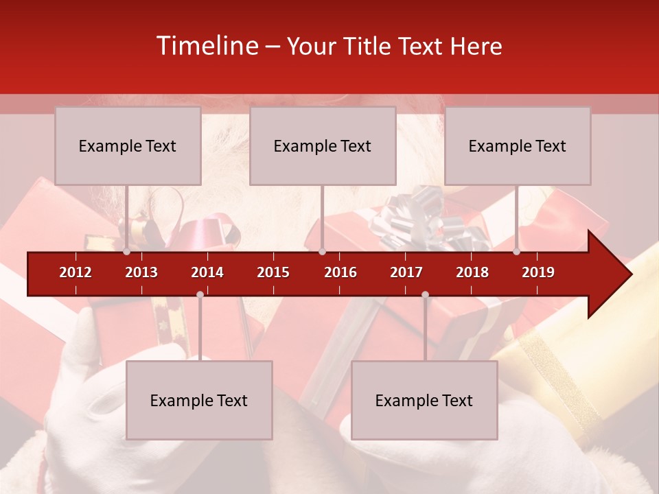 Merry Bow Single PowerPoint Template